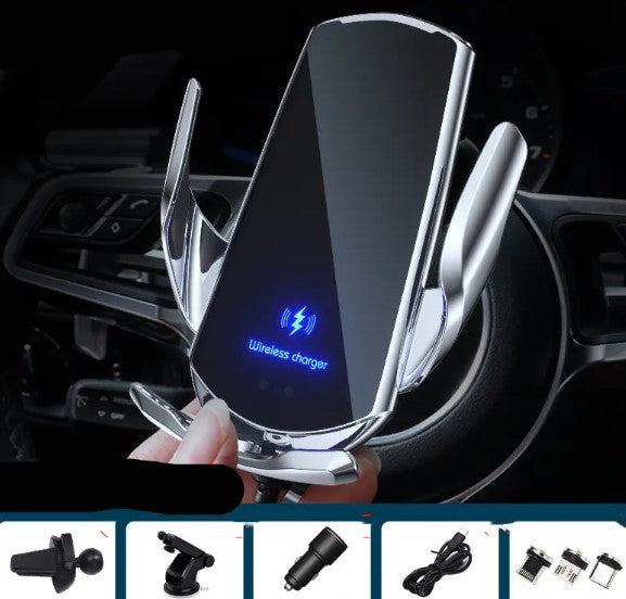 2 in 1 Car Wireless Charger with Magnetic Phone Holder